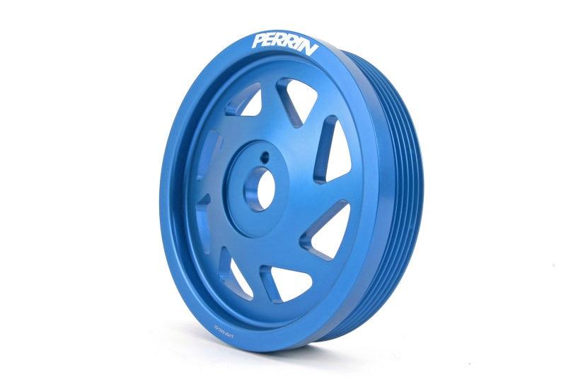 Perrin 15-18 Subaru WRX / 13-20 BRZ / 14-18 Forester XT FA/FBCrank Pulley - Blue - Corvette Realm