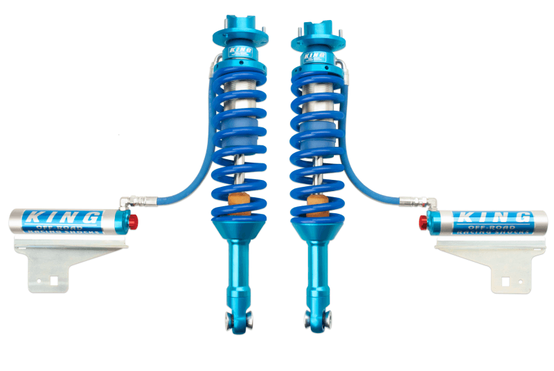 King Shocks 10-14 Ford F150 Raptor 4WD Front 3.0 Dia Remote Reservoir Coilover w/Adjuster (Pair) - Corvette Realm
