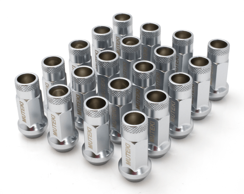 Wheel Mate 12x1.25 48mm Muteki SR48 Satin Silver Open End Lug Nuts - Corvette Realm