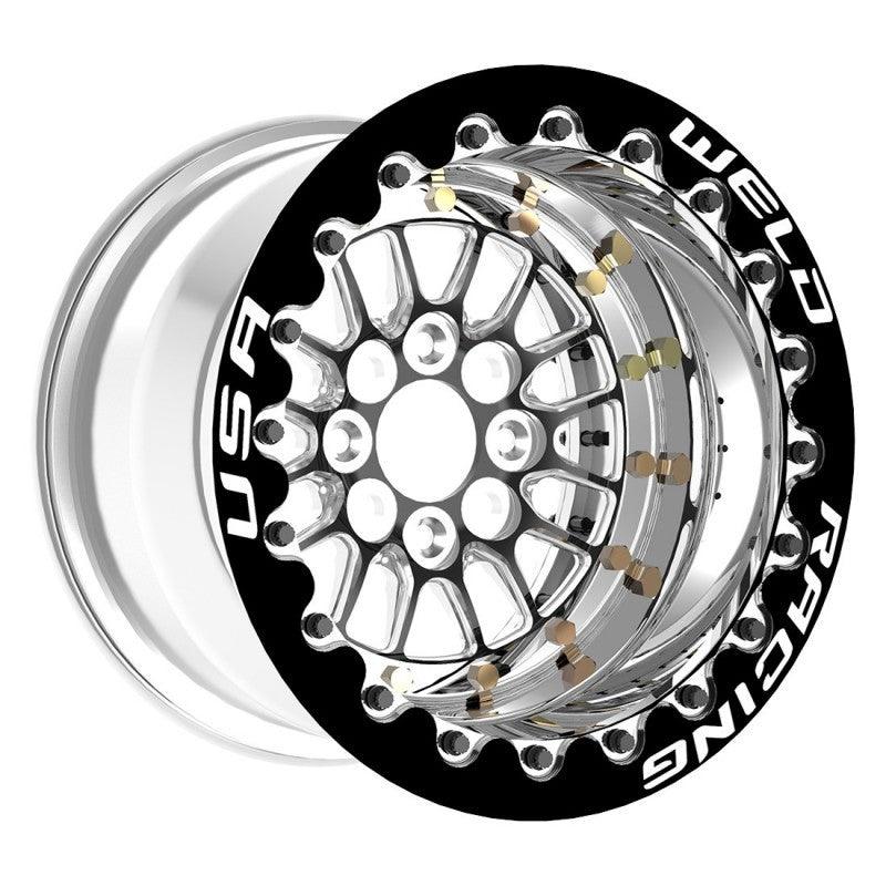 Weld Tuner Import Drag 13x10 / 4x100mm BP / 5in. BS Black Wheel CTR Single Beadlock - Corvette Realm