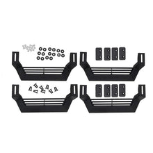 Load image into Gallery viewer, Rampage 1999-2019 Jeep Rock Rail Short Step Universal 4 Piece Set - Black - Corvette Realm