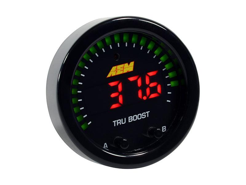 AEM X-Series Tru-Boost Controller Gauge w/ Boost Control Solenoid 80PSIg Internal MAP Sensor - Corvette Realm