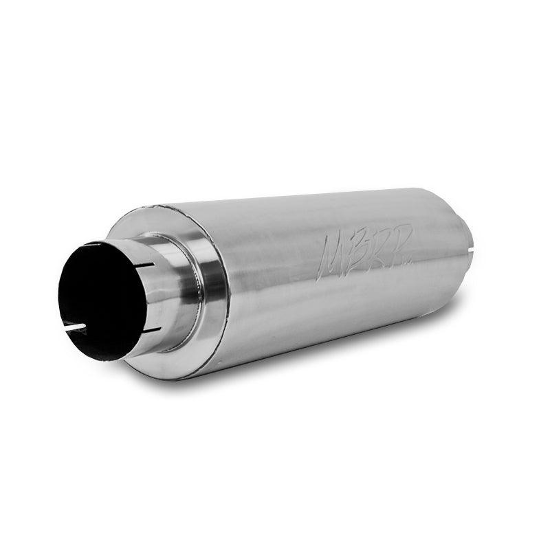 MBRP Universal Quiet Tone Muffler 5in Inlet /Outlet 8in Dia Body 31in Overall - Corvette Realm