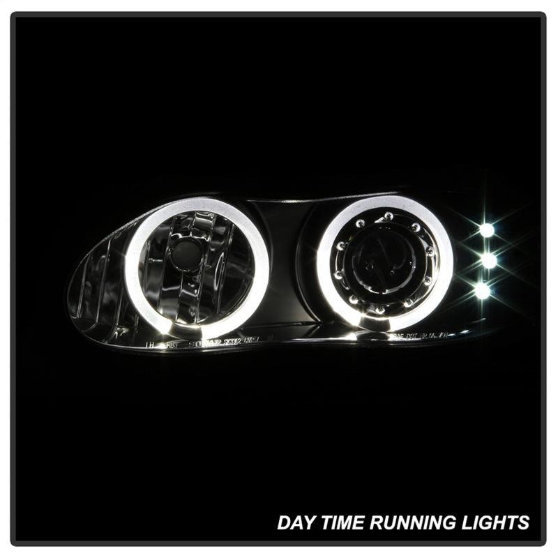 Spyder Chevy Camaro 98-02 Projector Headlights LED Halo LED Blk - Low H1 PRO-YD-CCAM98-HL-BK - Corvette Realm