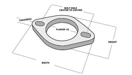 Vibrant 2-Bolt T304 SS Exhaust Flange (3in I.D.) - Corvette Realm
