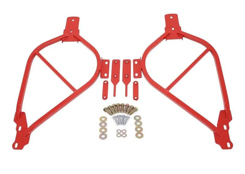 BMR 14-17 Chevy SS Sedan Bolt-On Subframe Connectors - Red - Corvette Realm
