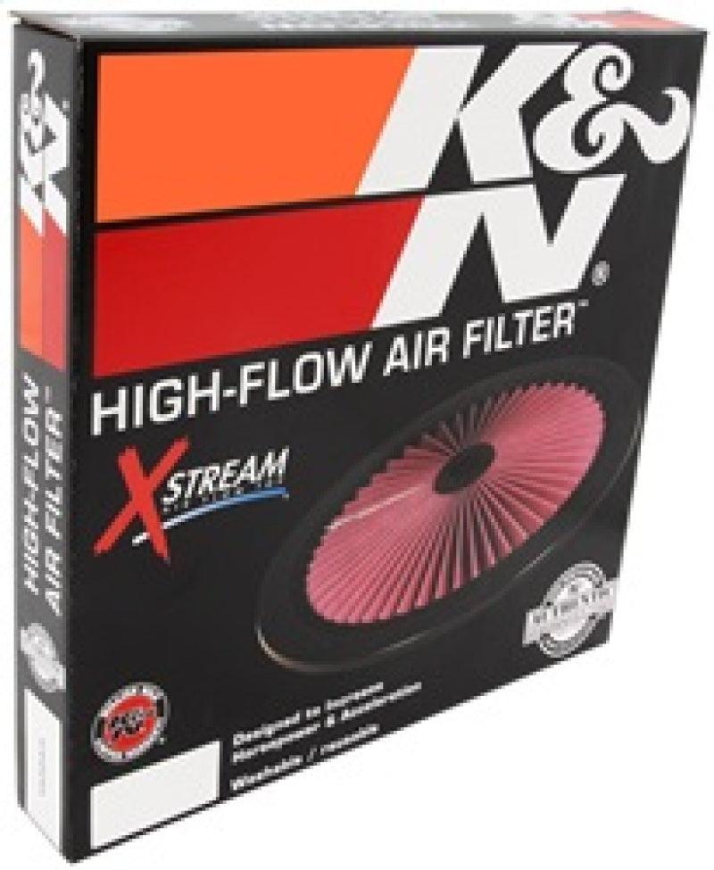 K&N X-Stream Top Filter X-Stream 14 inch OD Black - Corvette Realm