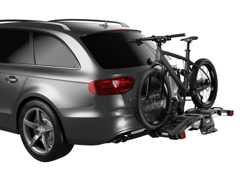 Thule EasyFold XT 2 - Fully Foldable Platform Hitch Bike Rack (Up to 2 Bikes) - Black/Silver - Corvette Realm