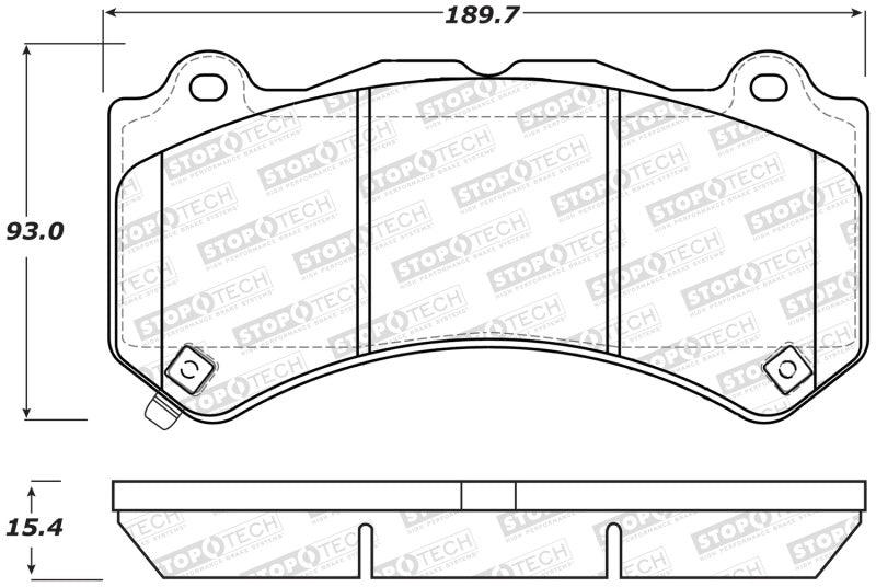 StopTech Street Brake Pads - Front - Corvette Realm