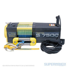 Load image into Gallery viewer, Superwinch 7500 LBS 12V DC 5/16in x 54ft Synthetic Rope S7500 Winch - Corvette Realm