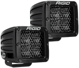 Rigid Industries D Series PRO Midnight Edition - Spot - Diffused - Pair