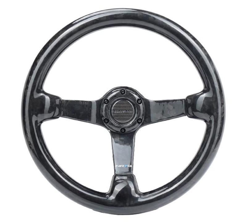 NRG Forged Carbon Fiber Steering Wheel (350mm / 3in. Deep) - Corvette Realm