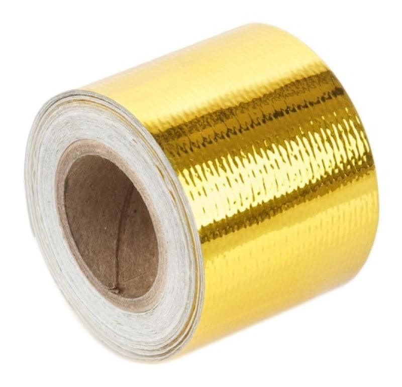 Torque Solution Gold Reflective Heat Tape Universal 2inx30ft - Corvette Realm