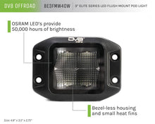 Load image into Gallery viewer, DV8 Offroad Elite Series 3in Cube LED Light 40W Spot 3W LED - Corvette Realm