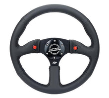 Load image into Gallery viewer, NRG Reinforced Steering Wheel (350mm/ 2.5in. Deep) Sport Leather Racing/ 4mm Matte Black Spoke - Corvette Realm