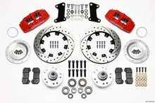 Load image into Gallery viewer, Wilwood Dynapro 6 Front Hub Kit 12.19in Drilled Red 67-69 Camaro (*Line Kit Needed*) - Corvette Realm