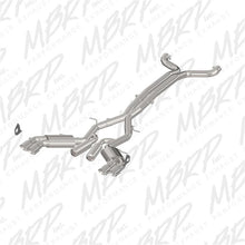 Load image into Gallery viewer, MBRP 2016+ Chevy Camaro SS 6.2L 3in Dual Cat-Back Quad Tip Exhaust Street Version w/ SS T409 Tips - Corvette Realm