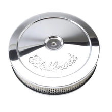 Load image into Gallery viewer, Edelbrock Air Cleaner Pro-Flo Series Round Steel Top Paper Element 10In Dia X 3 5In Chrome - Corvette Realm