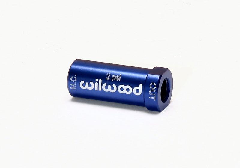 Wilwood Residual Pressure Valve - New Style - 2# / Blue - Corvette Realm