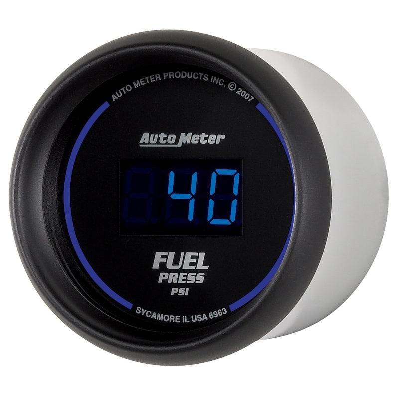 Autometer 52.4mm 1-100 PSI Black Digital Fuel Pressure Gauge - Corvette Realm