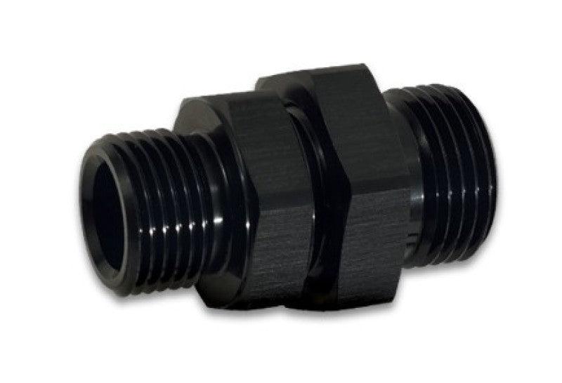 Vibrant -8AN ORB Male to Male Union Adapter - Anodized Black - Corvette Realm