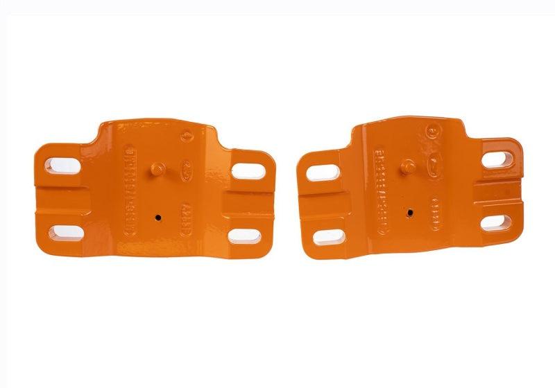 Ford Racing 2021+ Bronco Front Bumper Tow Hooks - Orange (Pair) - Corvette Realm