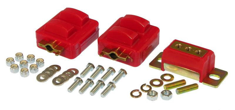 Prothane GM Motor & Trans Mount Kit - Red - Corvette Realm