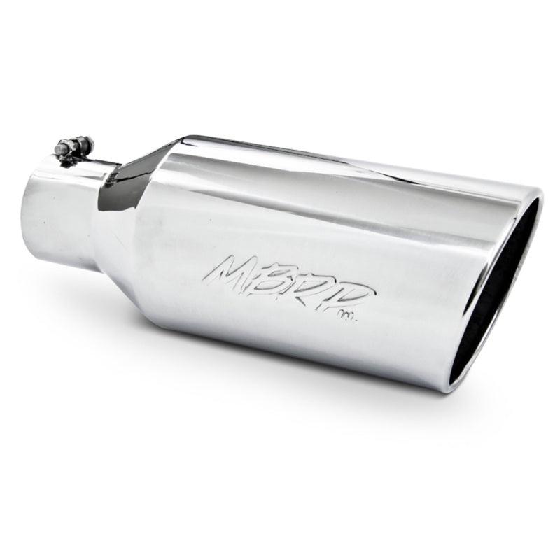 MBRP Universal Tip 7inch O.D. Rolled End 4inch inlet 18inch length - T304 (SINGLE TIP) - Corvette Realm