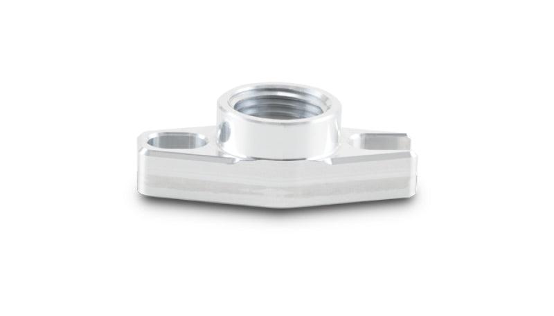 Vibrant 1/2in NPT Female 1.5in to 1.75in Bolt Hole Oil Drain Flange w/Crowfoot - Corvette Realm