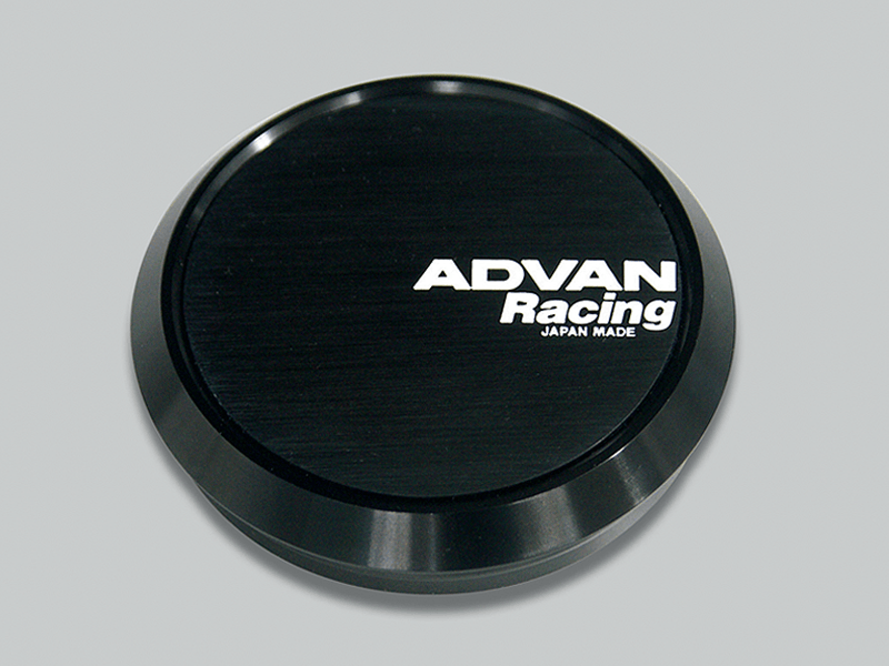 Advan Flat 73mm Center Cap - Black - Corvette Realm