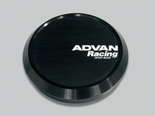 Load image into Gallery viewer, Advan Flat 73mm Center Cap - Black - Corvette Realm