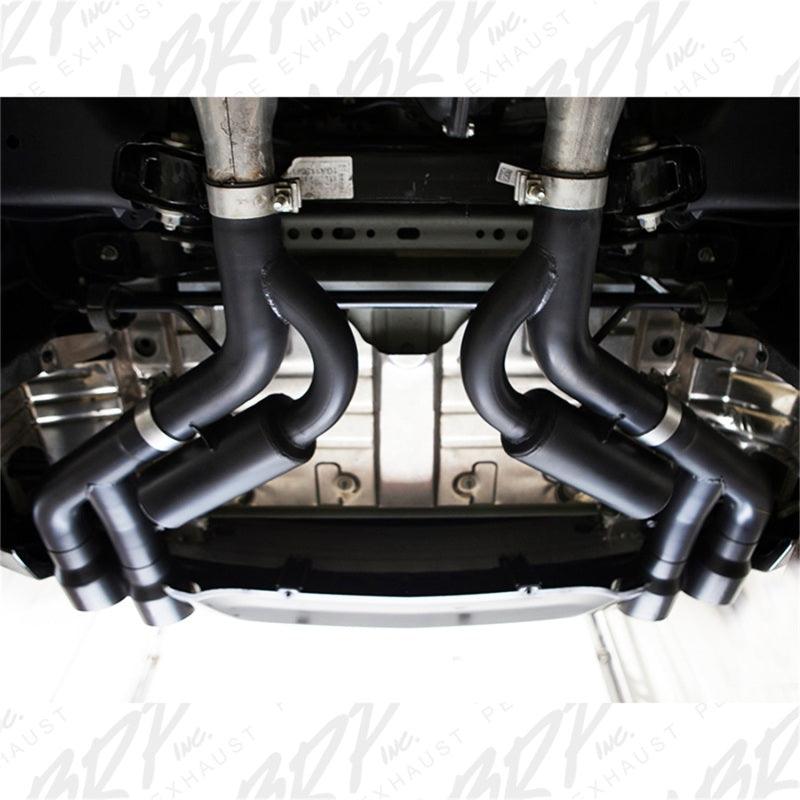 MBRP 16-19 Chevy Camaro V8 6.2L 6spd 3in Black Race Dual Axle Back w/ 4.5in Quad Dual Wall Tips - Corvette Realm