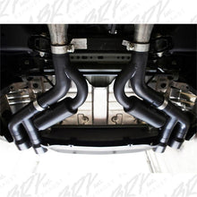 Load image into Gallery viewer, MBRP 16-19 Chevy Camaro V8 6.2L 6spd 3in Black Race Dual Axle Back w/ 4.5in Quad Dual Wall Tips - Corvette Realm