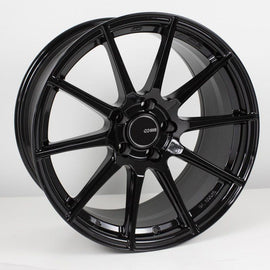 Enkei TS10 18x8.5 5x114.3 35mm Offset 72.6mm Bore Black Wheel - Corvette Realm