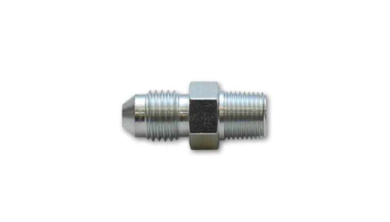 Vibrant -4AN to 1/8in NPT Straight Adapter Fitting - Steel - Corvette Realm