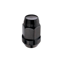 McGard Hex Lug Nut (Cone Seat Bulge Style) M12X1.5 / 3/4 Hex / 1.45in. Length (4-Pack) - Black - Corvette Realm