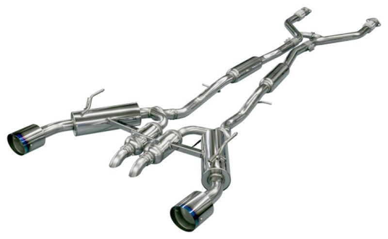 HKS Infiniti Q50 Hybrid VQ37 Dual Hi-Power Titanium Tip Catback Exhaust - Corvette Realm