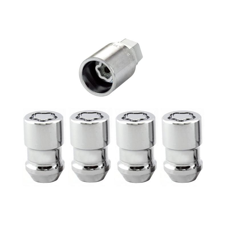 McGard Wheel Lock Nut Set - 4pk. (Cone Seat) M12X1.5 / 19mm & 21mm Dual Hex / 1.46in. L - Chrome - Corvette Realm