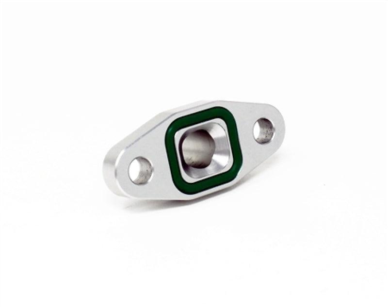 Torque Solution Port Matched Oil Drain Flange - 10AN for T3 T4 T6 Small / Mid Frame Turbos - Corvette Realm