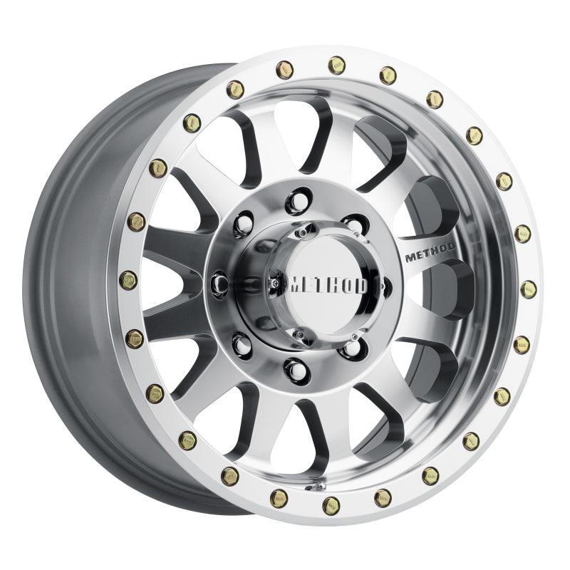 Method MR304 Double Standard 17x8.5 0mm Offset 8x6.5 130.81mm CB Machined/Clear Coat Wheel - Corvette Realm