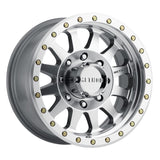 Method MR304 Double Standard 17x8.5 0mm Offset 8x6.5 130.81mm CB Machined/Clear Coat Wheel