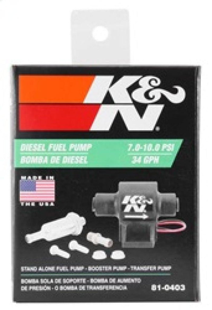 K&N Performance Electric Fuel Pump 9-11.5 PSI Diesel - Corvette Realm