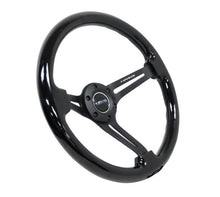 Load image into Gallery viewer, NRG Reinforced Steering Wheel (350mm / 3in. Deep) Blk Wood w/Blk Matte Spoke/Black Center Mark - Corvette Realm