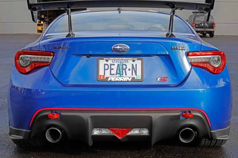 Perrin 13-20 & 2022 Subaru BRZ / 13-16 Scion FRS / 17-20 Toyota 86 Tow Hook Kit (Rear) - Red - Corvette Realm