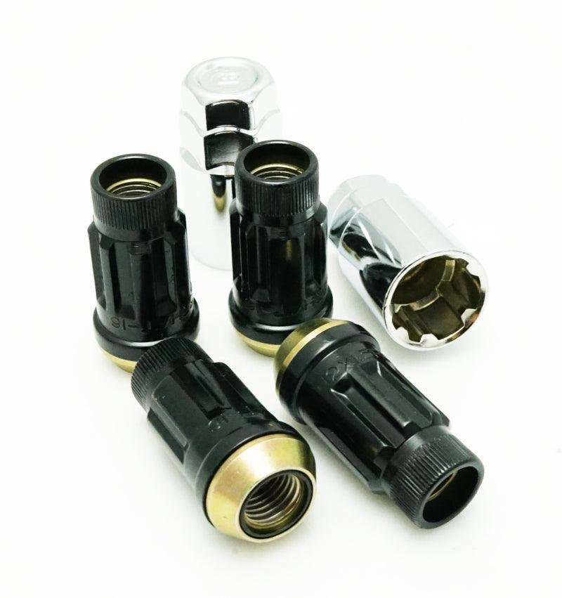 Wheel Mate Muteki SR45R Lug Nut Kit Lock Set 12x1.5 45mm - Black - Corvette Realm