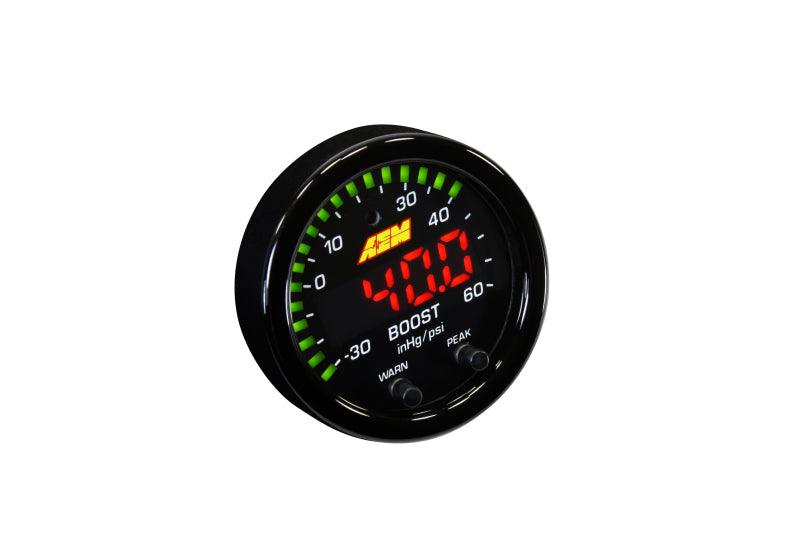 AEM X-Series Boost Pressure -30inHg 60psi Gauge Kit - Corvette Realm