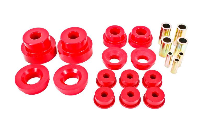 BMR 10-15 5th Gen Camaro Pro Version Rear Cradle Bushing Kit (BK024 BK029) - Red - Corvette Realm