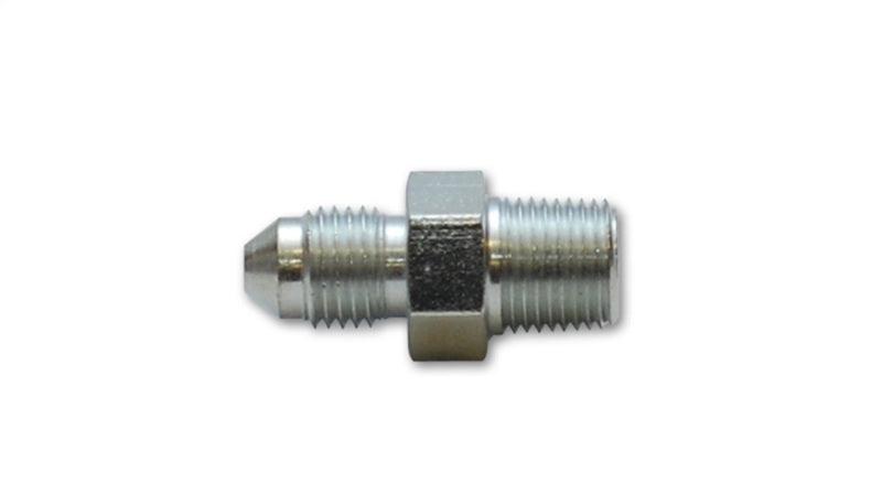 Vibrant -3AN to 1/8in NPT Straight Adapter Fitting - Steel - Corvette Realm