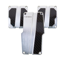 Load image into Gallery viewer, NRG Brushed Aluminum Sport Pedal M/T - Silver w/Black Carbon - Corvette Realm