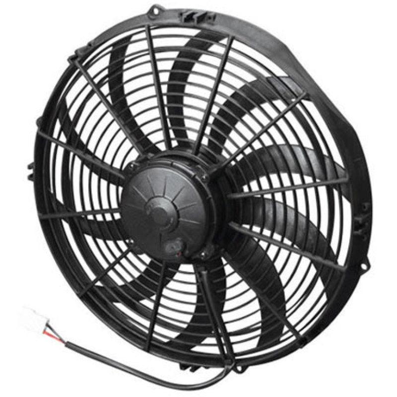 SPAL 1652 CFM 14in High Performance Fan - Pull/Curved (VA08-AP71/LL-53A) - Corvette Realm